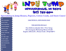 Tablet Screenshot of indyjump.com